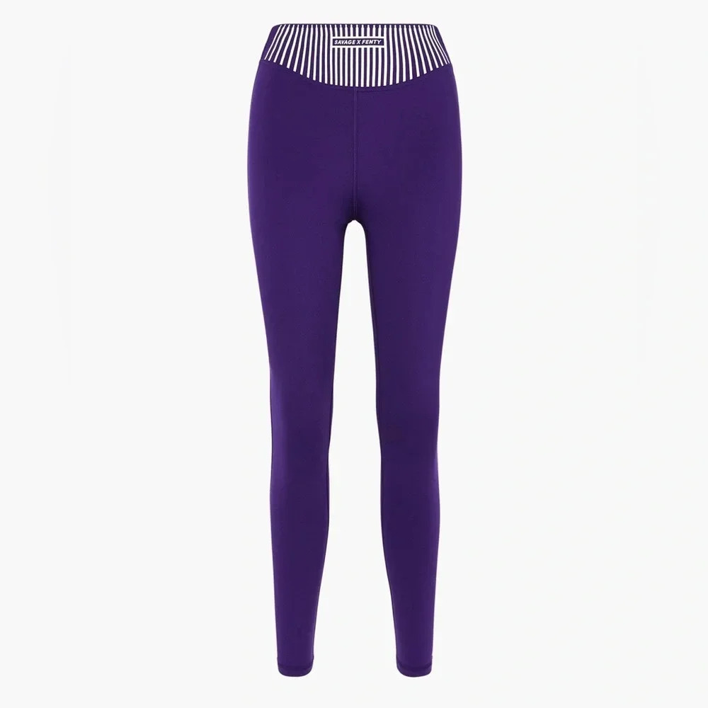 Savage X Fenty Xccentuate High-Waist Leggings Size‎ S - That’s Deep Purple - NWT - Picture 5 of 13